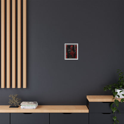 The Merc #2 - Framed Canvas Wall Art — Comic Antihero Sword Portrait