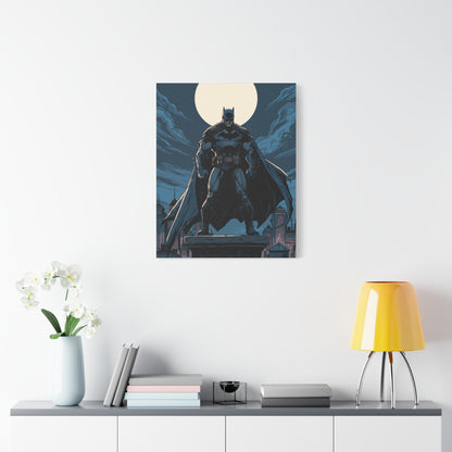 Batman Canvas Wall Art — Dark Knight Stretched Matte Canvas Print