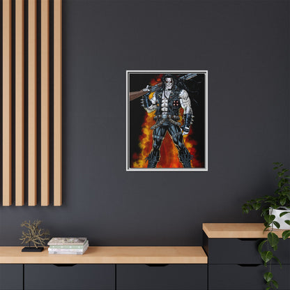 The Main Man Bounty Hunter - Framed Matte Canvas