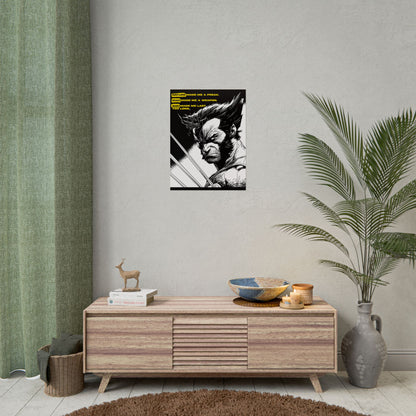 Wolverine Poster — "Nature Made Me a Freak"