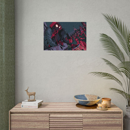 Spider-Verse Miles Morales Poster — Neon City