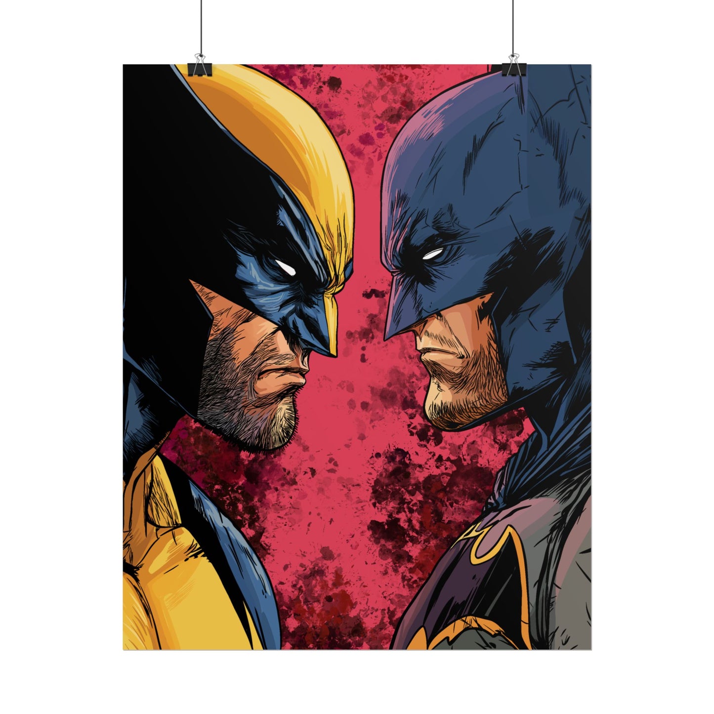 Batman vs Wolverine Rolled Poster