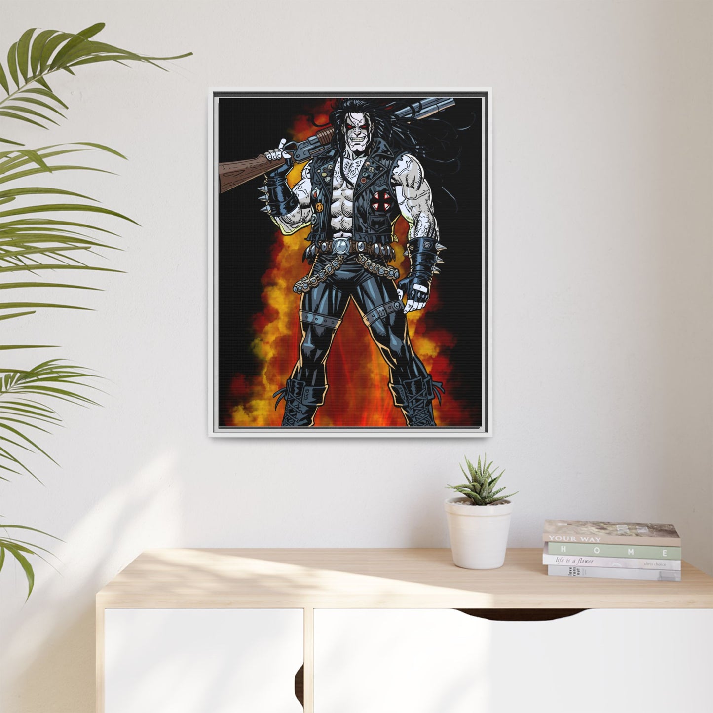 The Main Man Bounty Hunter - Framed Matte Canvas
