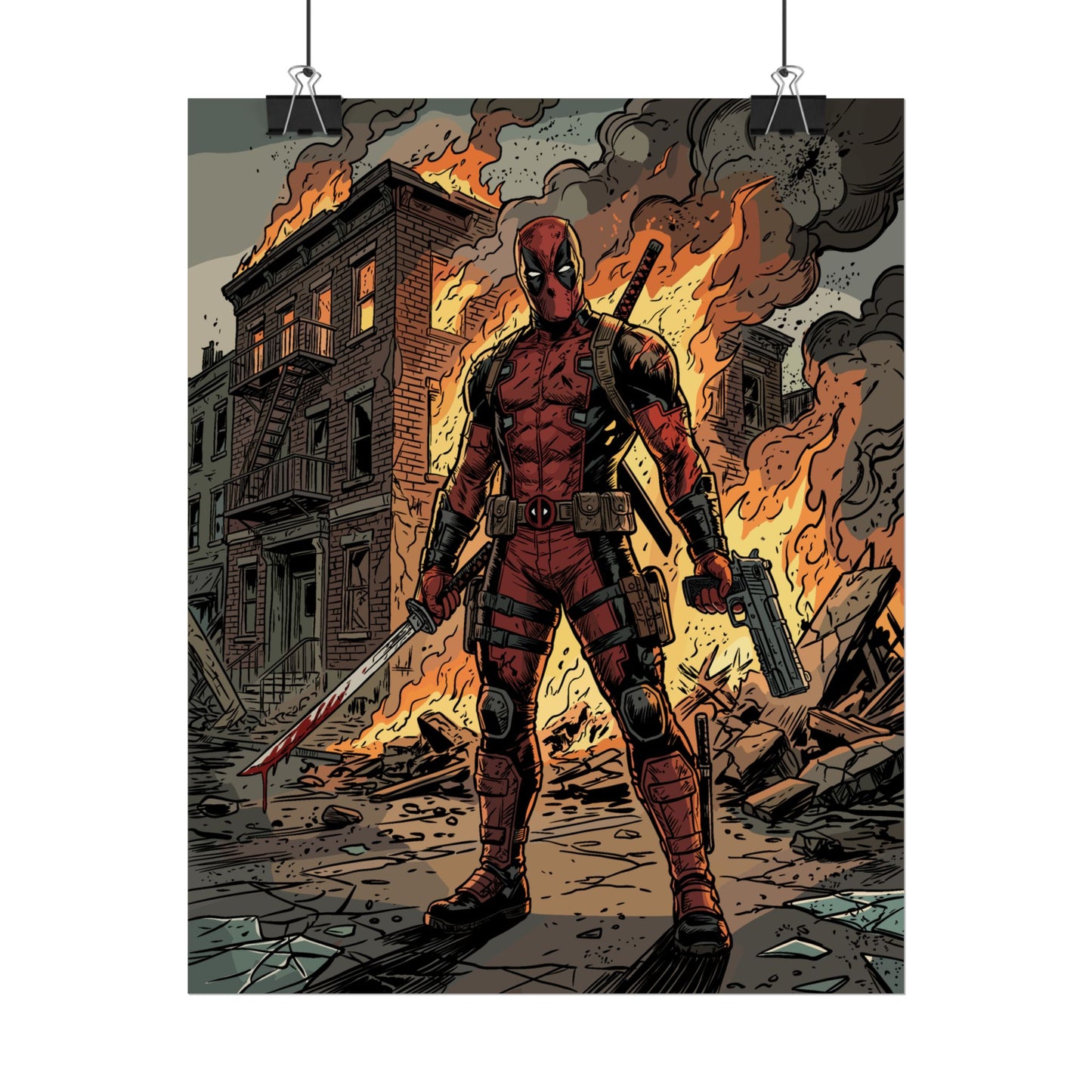 The Merc is On Fire - Poster