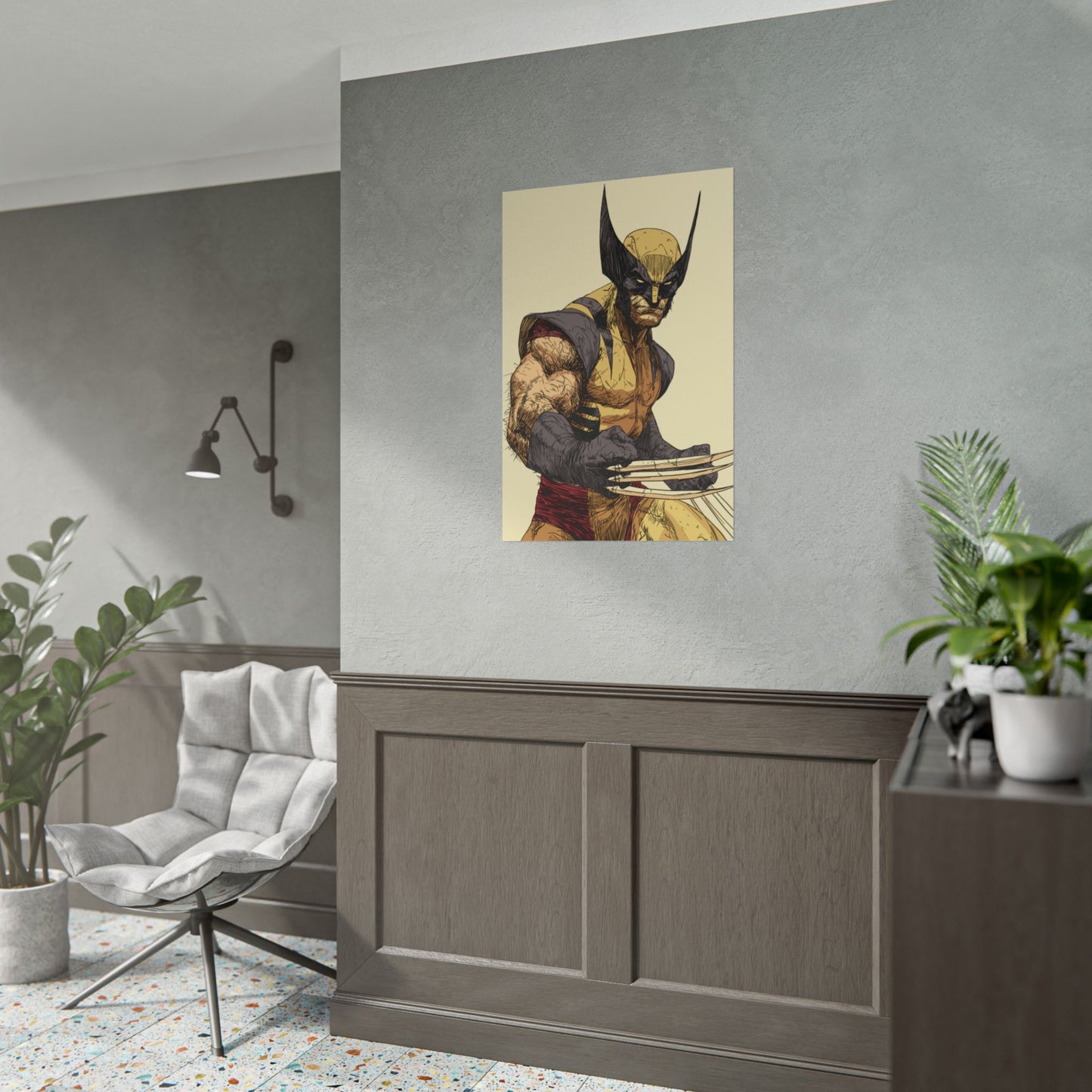 Wolverine Comic Art Poster — Rolled Superhero Wall Print