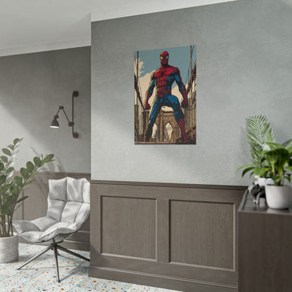 Spider-Man Brooklyn Bridge Art Poster