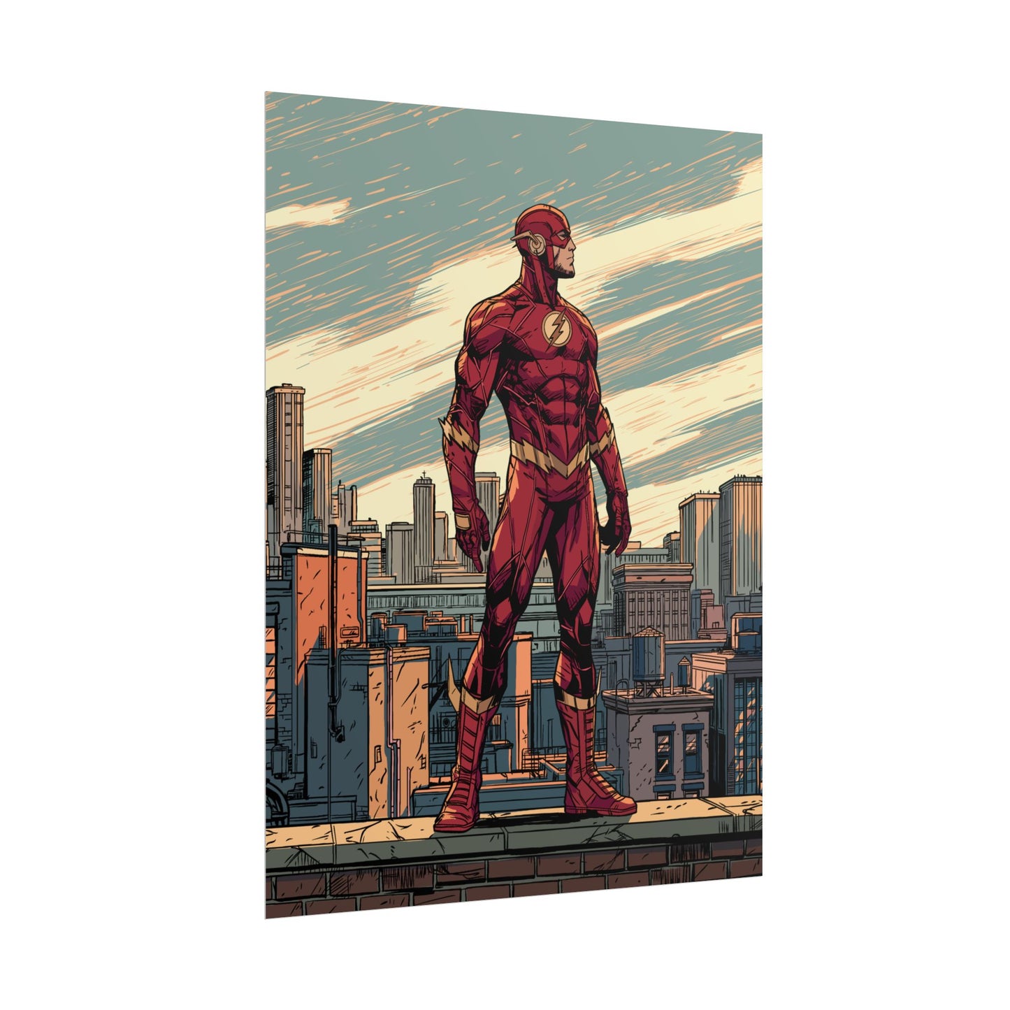 The Flash - Cityscape Poster