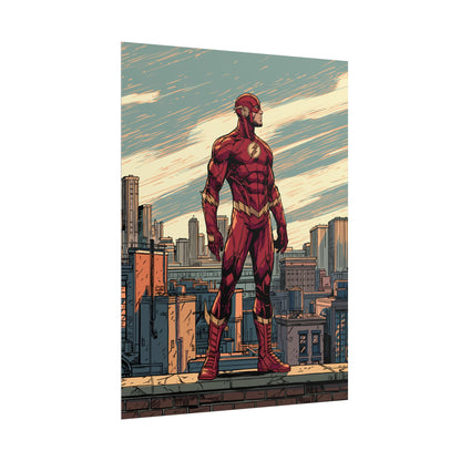 The Flash - Cityscape Poster