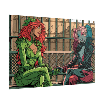 Poison Ivy & Harley Quinn - Jail Cell - Poster