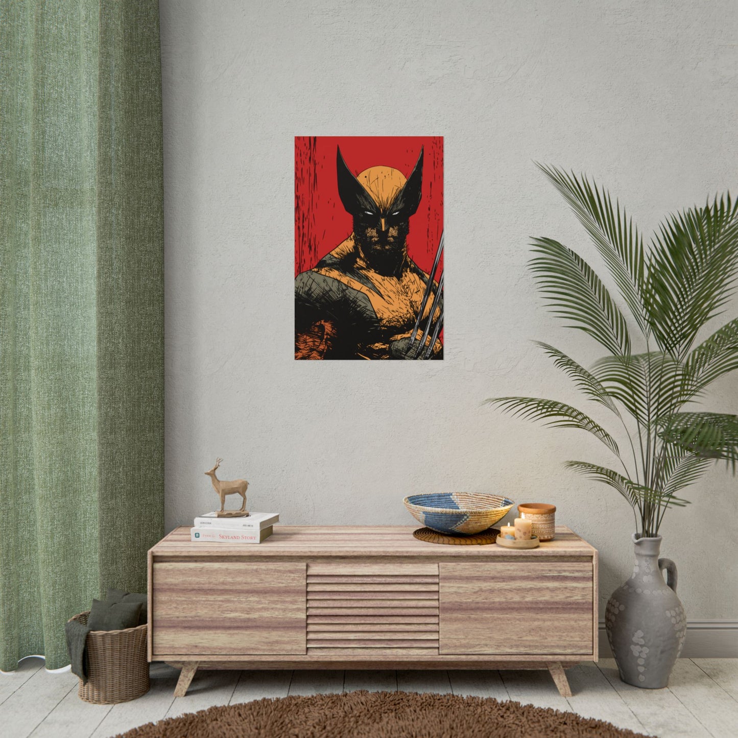 Wolverine Comic Art Poster