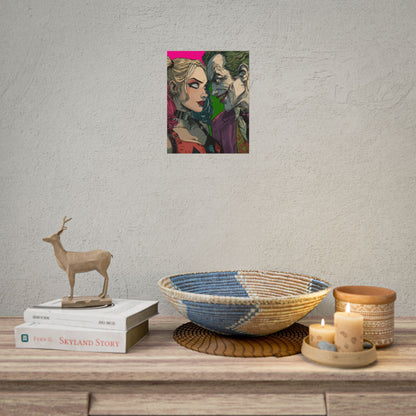 Harley Quinn & Joker Art Print