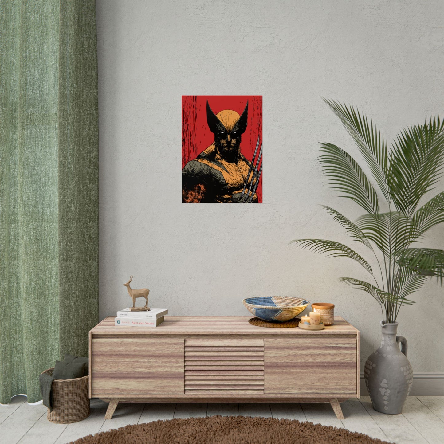 Wolverine Comic Art Poster