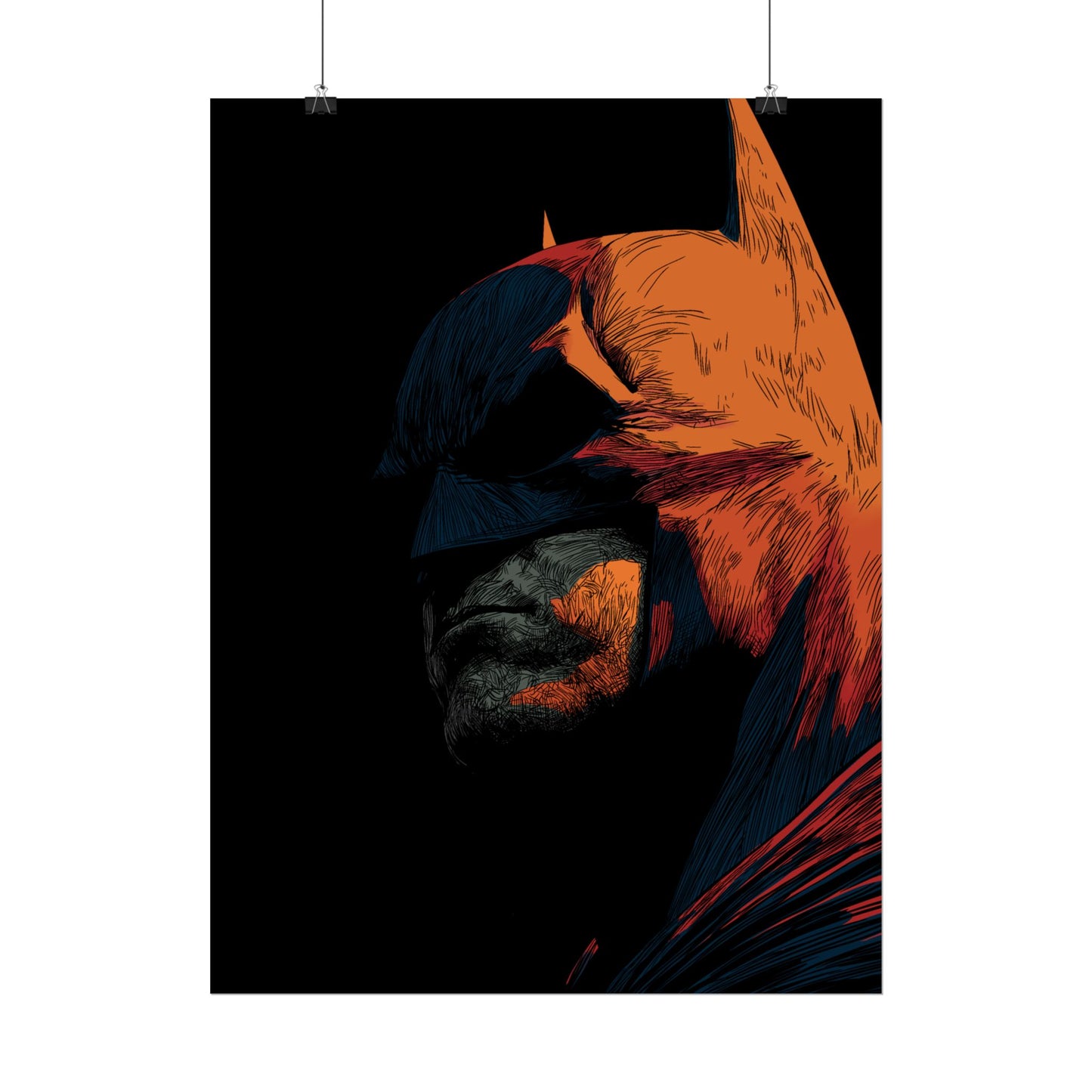 Batman Profile Art Poster
