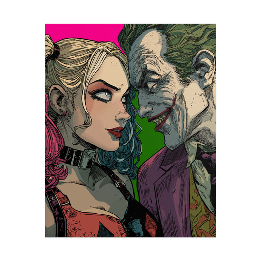Harley Quinn & Joker Art Print