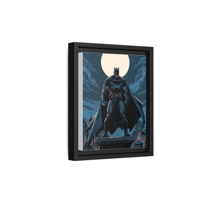 Batman Moonlit Matte Canvas Framed Print