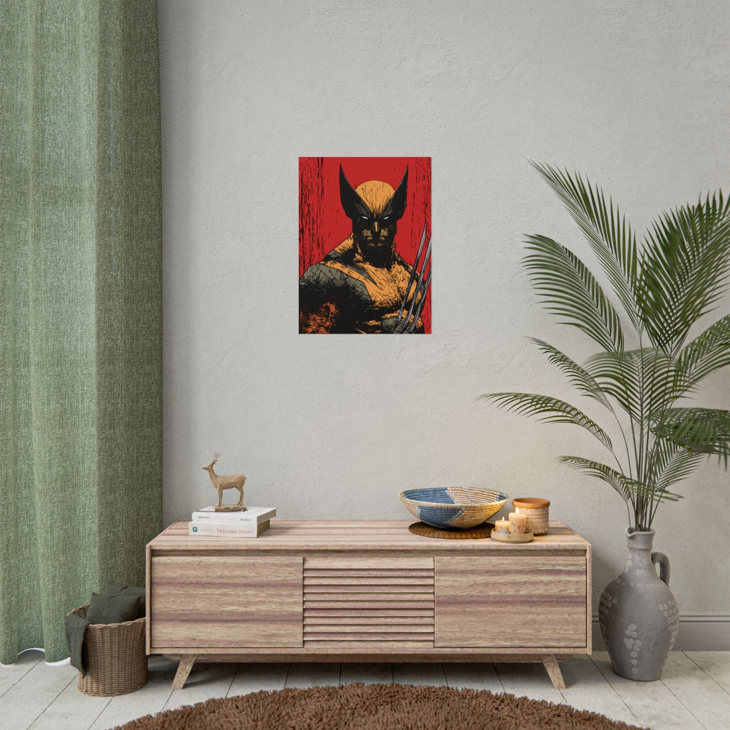 Wolverine Comic Art Poster