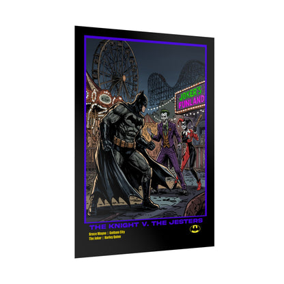 Batman vs Joker Rolled Poster — 'The Knight v. The Jesters' Comic Art Print