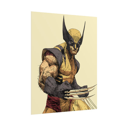 Wolverine Comic Art Poster — Rolled Superhero Wall Print