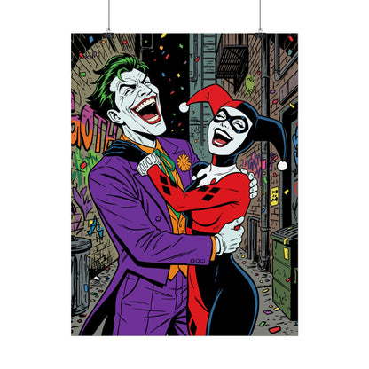 Joker & Harley Quinn Art Print