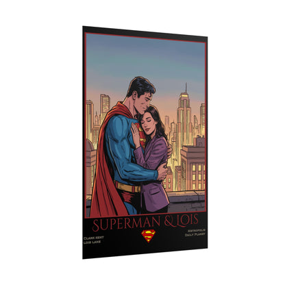 Superman & Lois Vintage Romance Wall Art