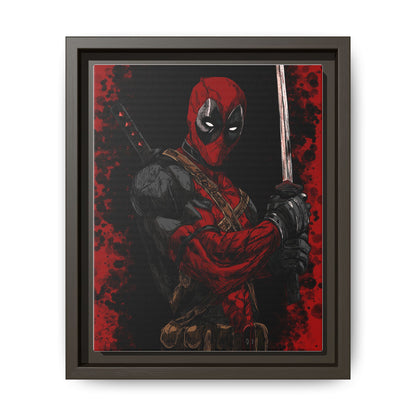 The Merc #2 - Framed Canvas Wall Art — Comic Antihero Sword Portrait