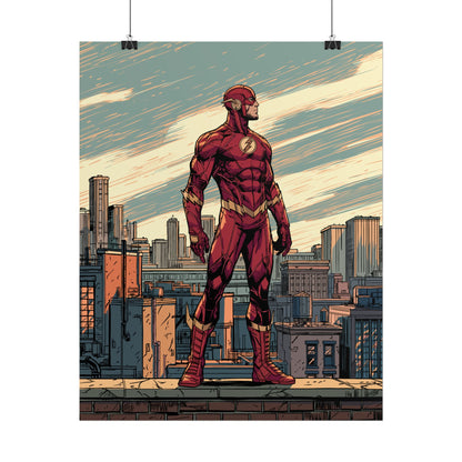 The Flash - Cityscape Poster