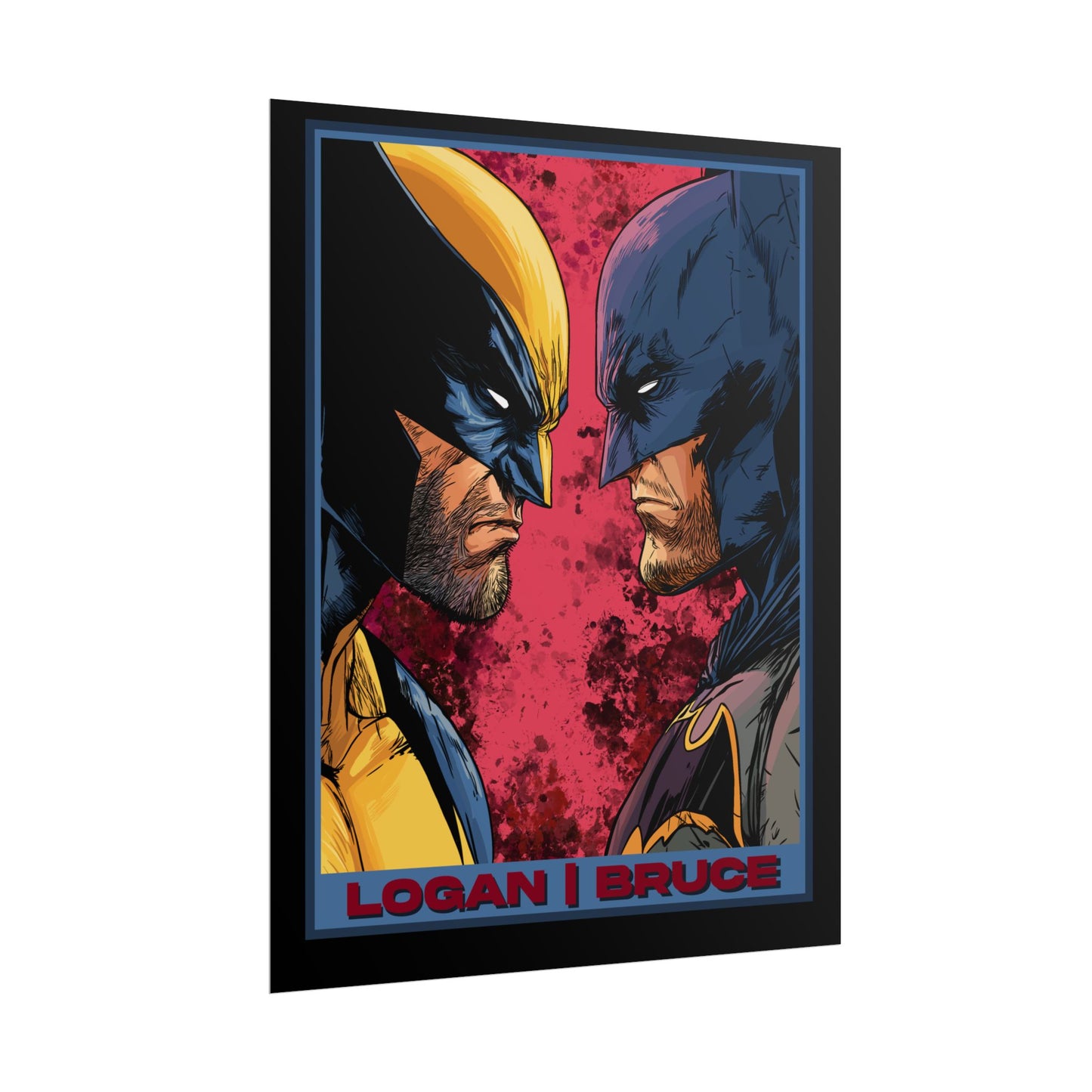 Batman and Wolverine Cinematic Rolled Poster