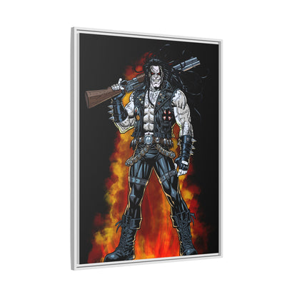 The Main Man Bounty Hunter - Framed Matte Canvas