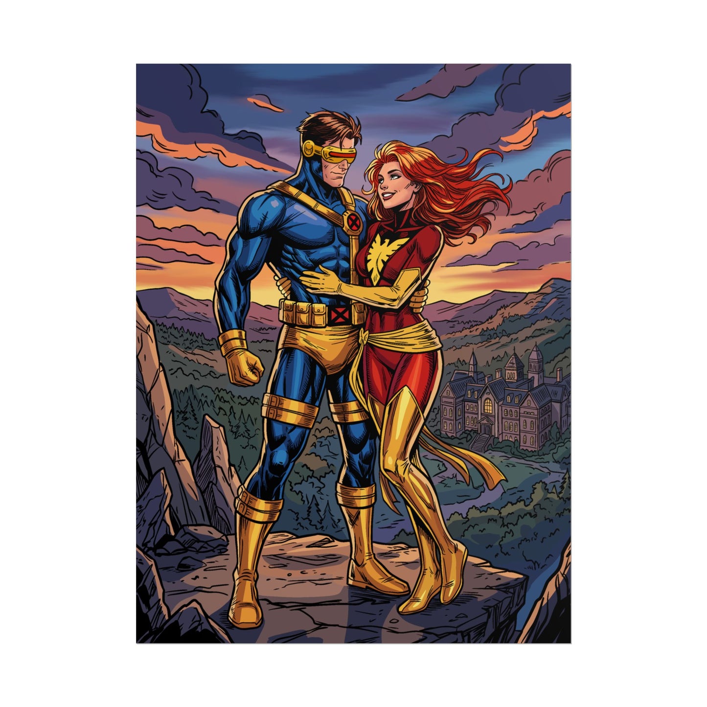 Cyclops and Phoenix Poster