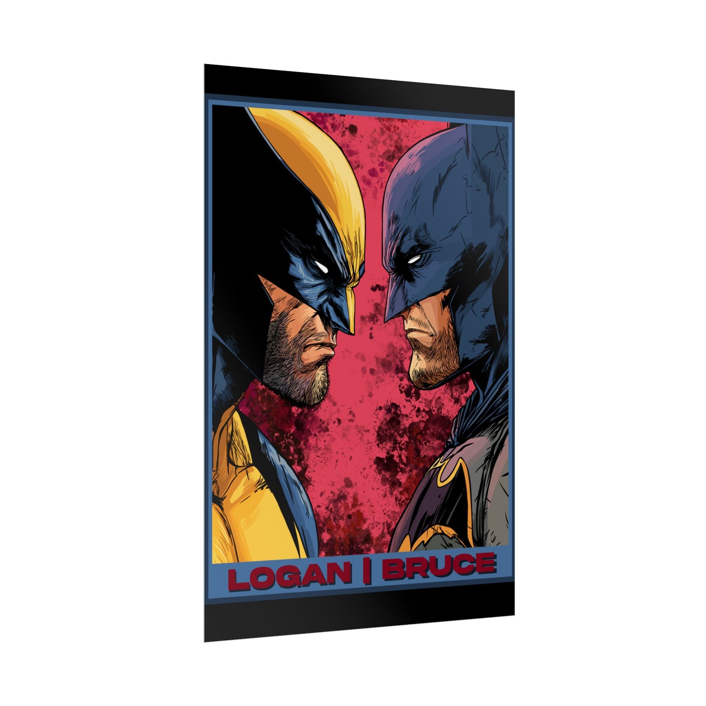 Batman and Wolverine Cinematic Rolled Poster