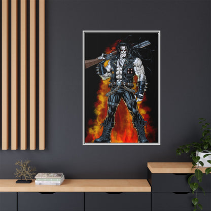 The Main Man Bounty Hunter - Framed Matte Canvas