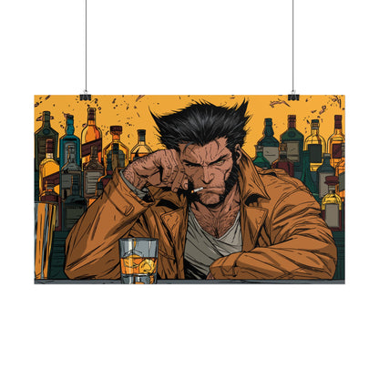 Wolverine Bar Scene Poster