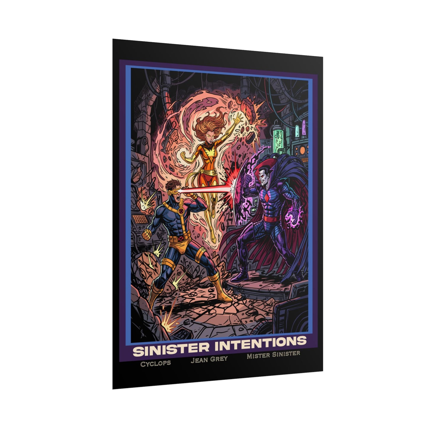 'Sinister Intentions' Comic Art Print (Cyclops · Jean Grey · Mister Sinister)