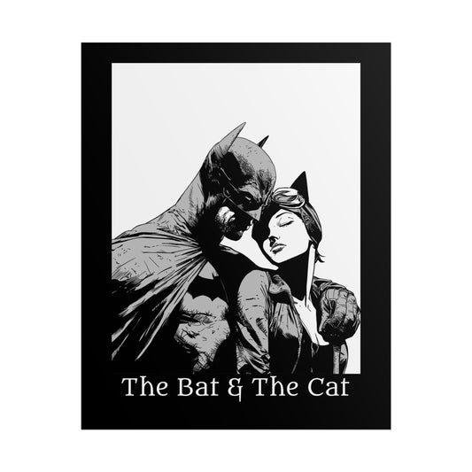 The Bat & The Cat Cinematic Comic Art Print