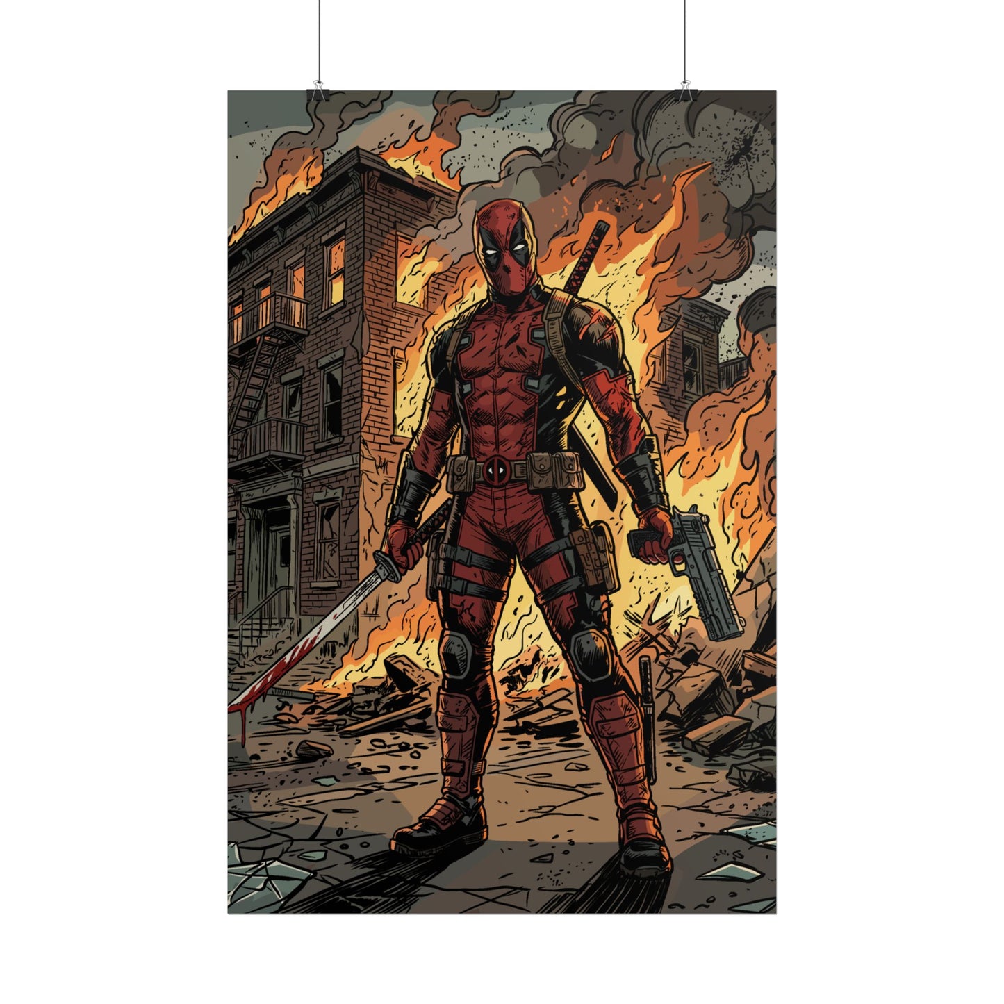 The Merc is On Fire - Poster