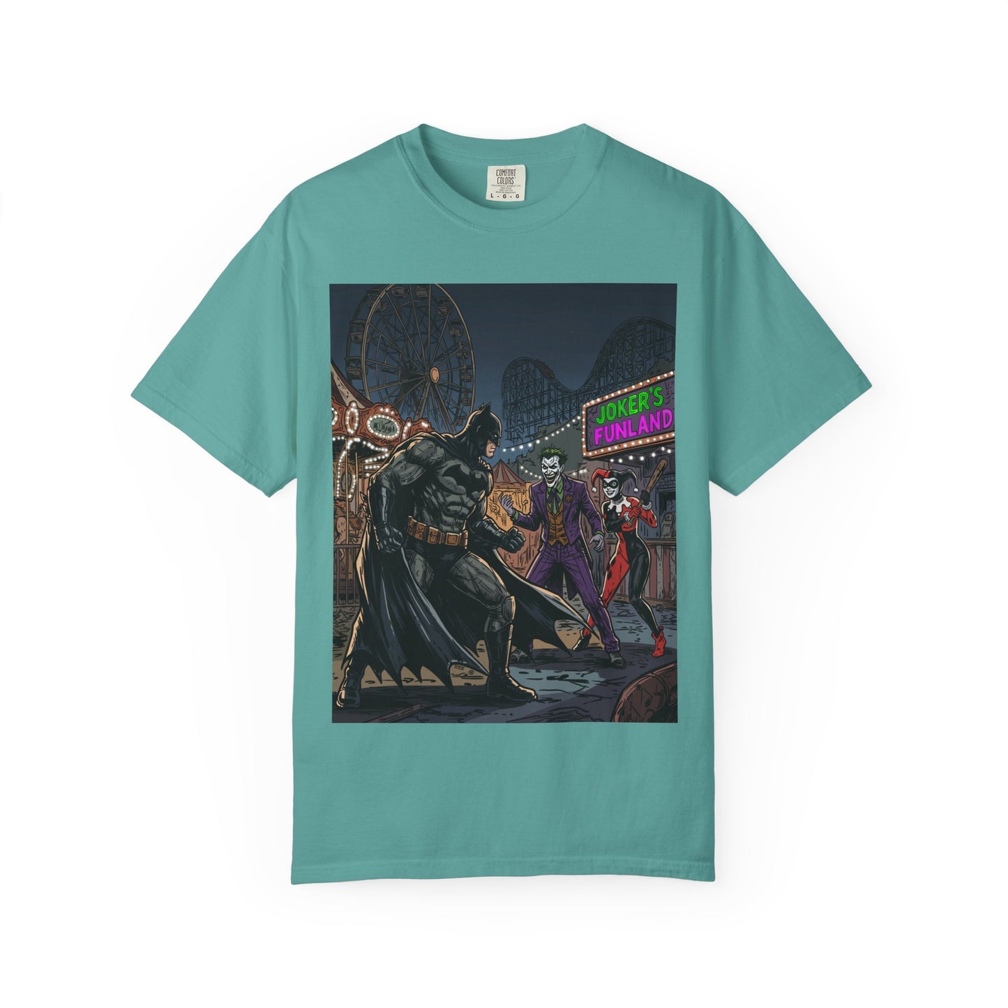 Batman vs Joker Graphic T-Shirt — Gotham Carnival Night Tee