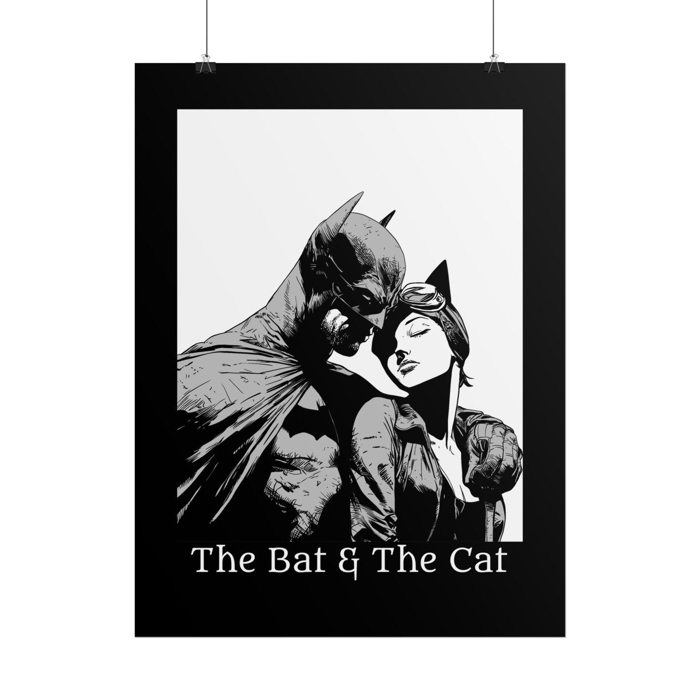 The Bat & The Cat Cinematic Comic Art Print