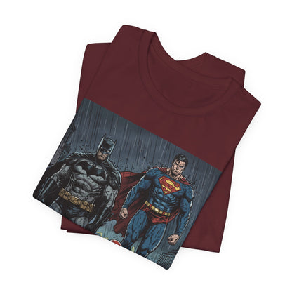 Superhero Team Graphic Tee — Batman, Superman & The Flash