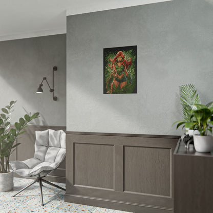 Poison Ivy Botanical Background Poster