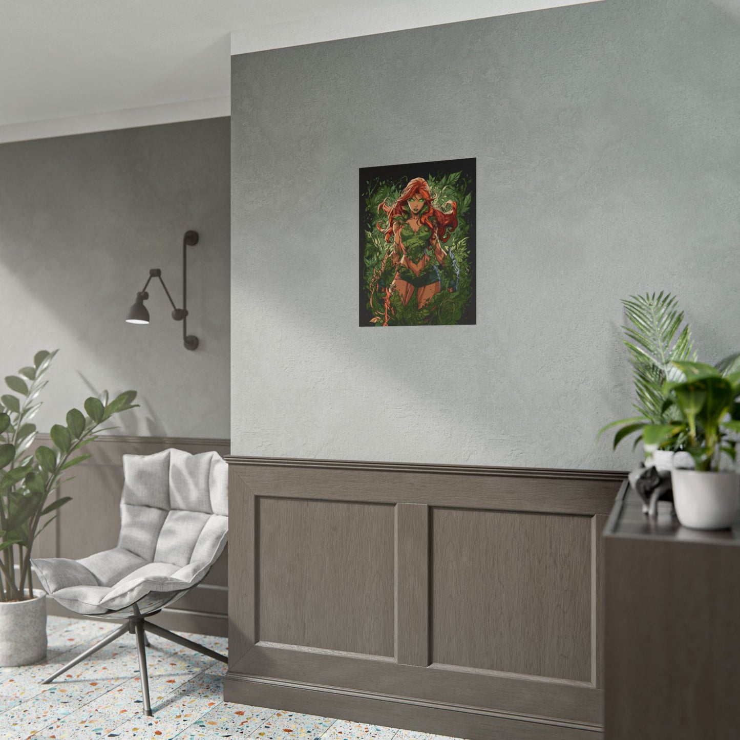 Poison Ivy Botanical Background Poster