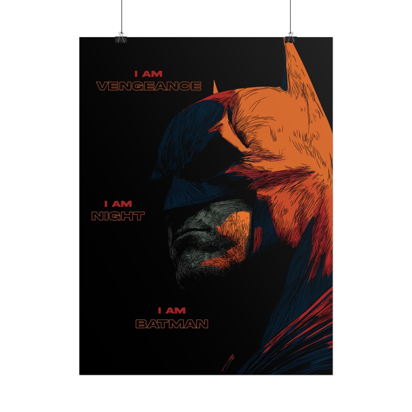 Batman 'I Am Vengeance' Rolled Poster