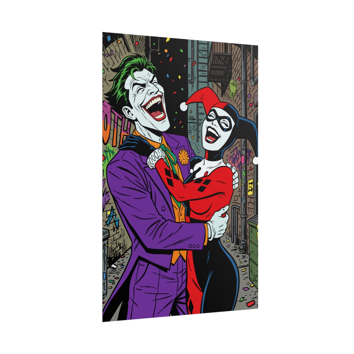 Joker & Harley Quinn Art Print