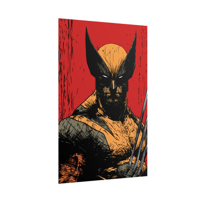 Wolverine Comic Art Poster