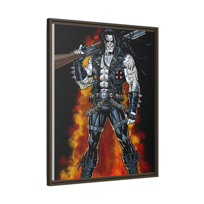 The Main Man Bounty Hunter - Framed Matte Canvas