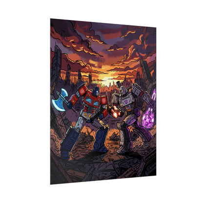 Optimus vs. Megatron - Poster