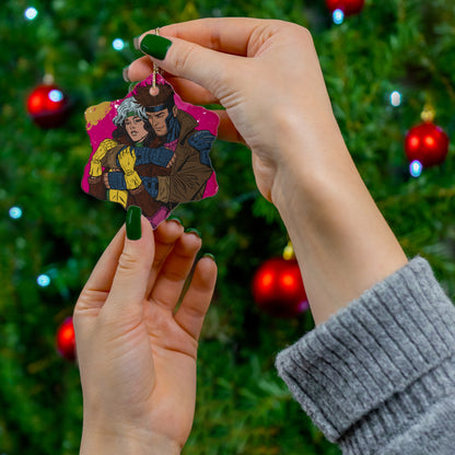 Thief & Belle #2 - Ceramic Ornament