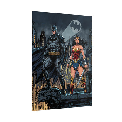 Batman & Wonder Woman City Night Poster