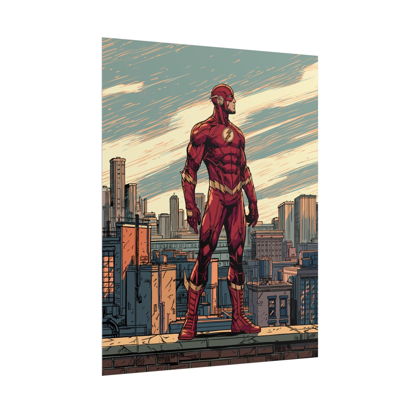 The Flash - Cityscape Poster