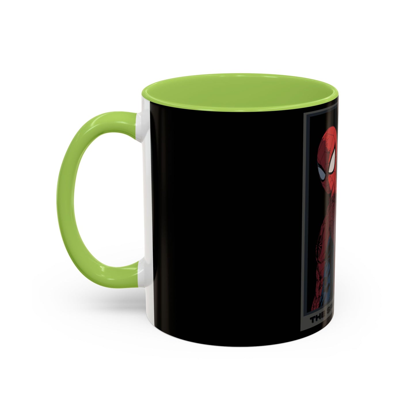 Spider & Cat Duo Accent Coffee Mug – Black 11/15oz