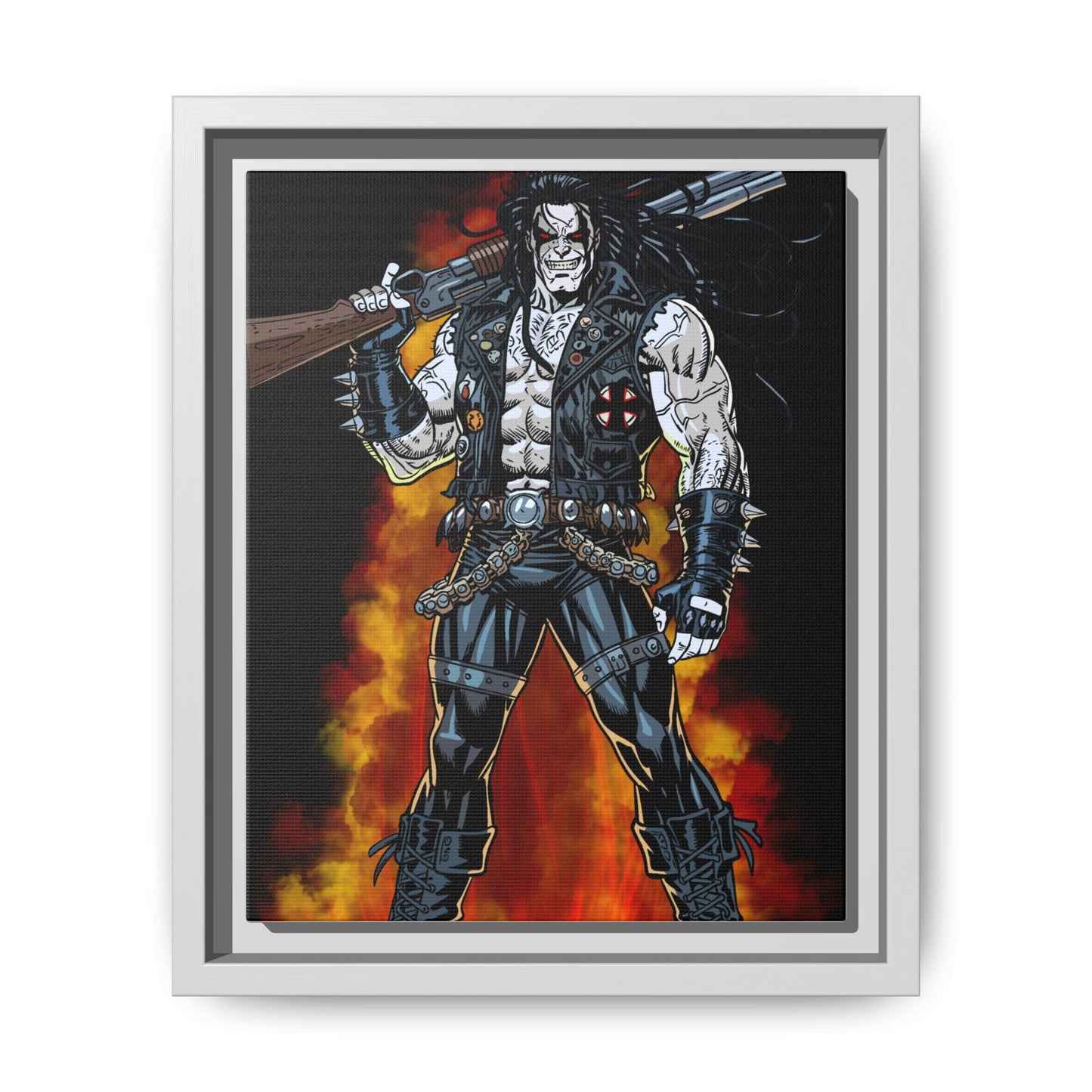 The Main Man Bounty Hunter - Framed Matte Canvas